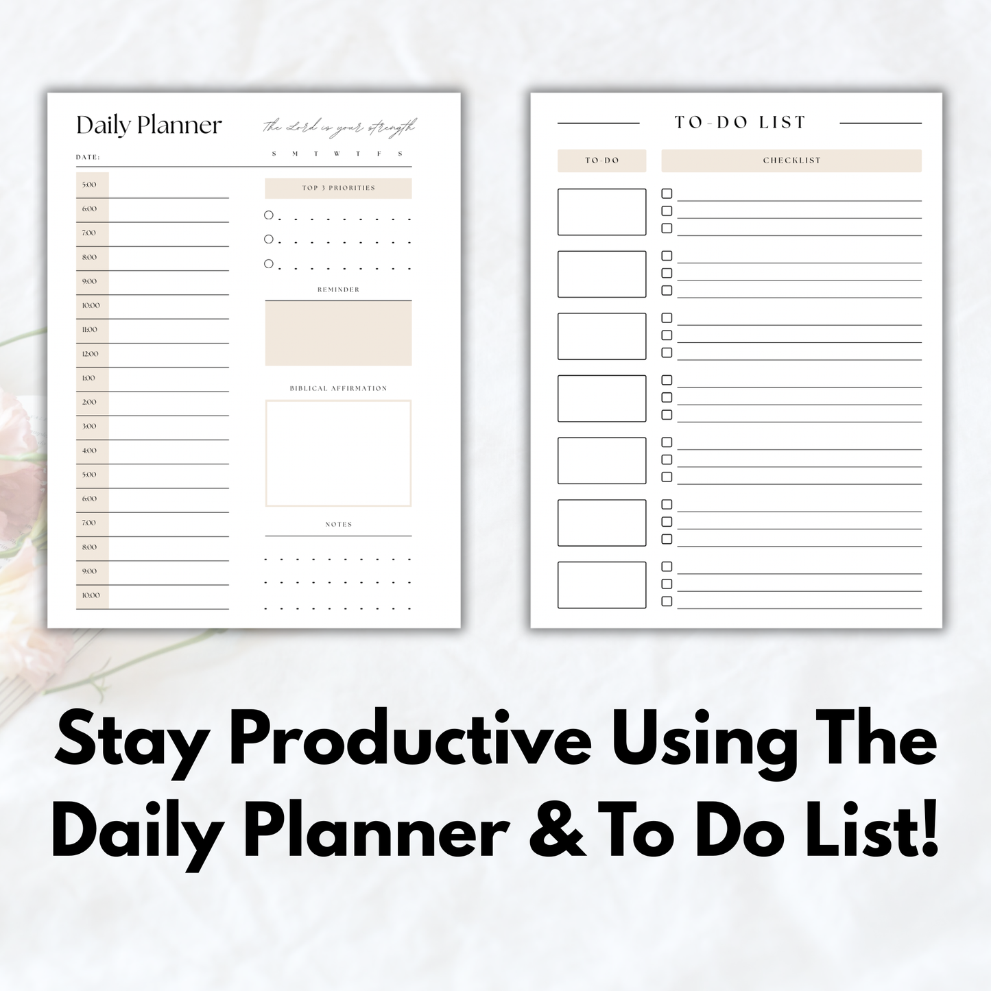Faith & Productivity Journal & Planner (Freebie)