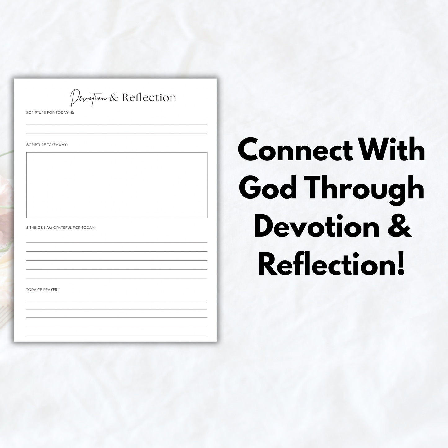 Faith & Productivity Journal & Planner (Freebie)